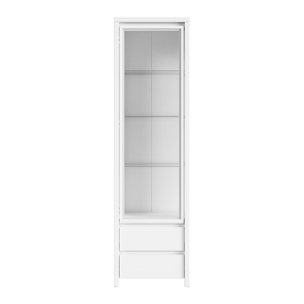 VITRINE Soren Weiß matt - Weiß, Holzwerkstoff (56/200.5/40.5cm) - Petits-meubles