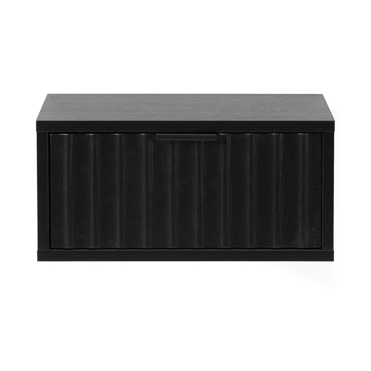 NACHTTISCH schwebende Lluvia Schwarz - Schwarz, Holzwerkstoff (40/19/35cm) - VS Venta-stock
