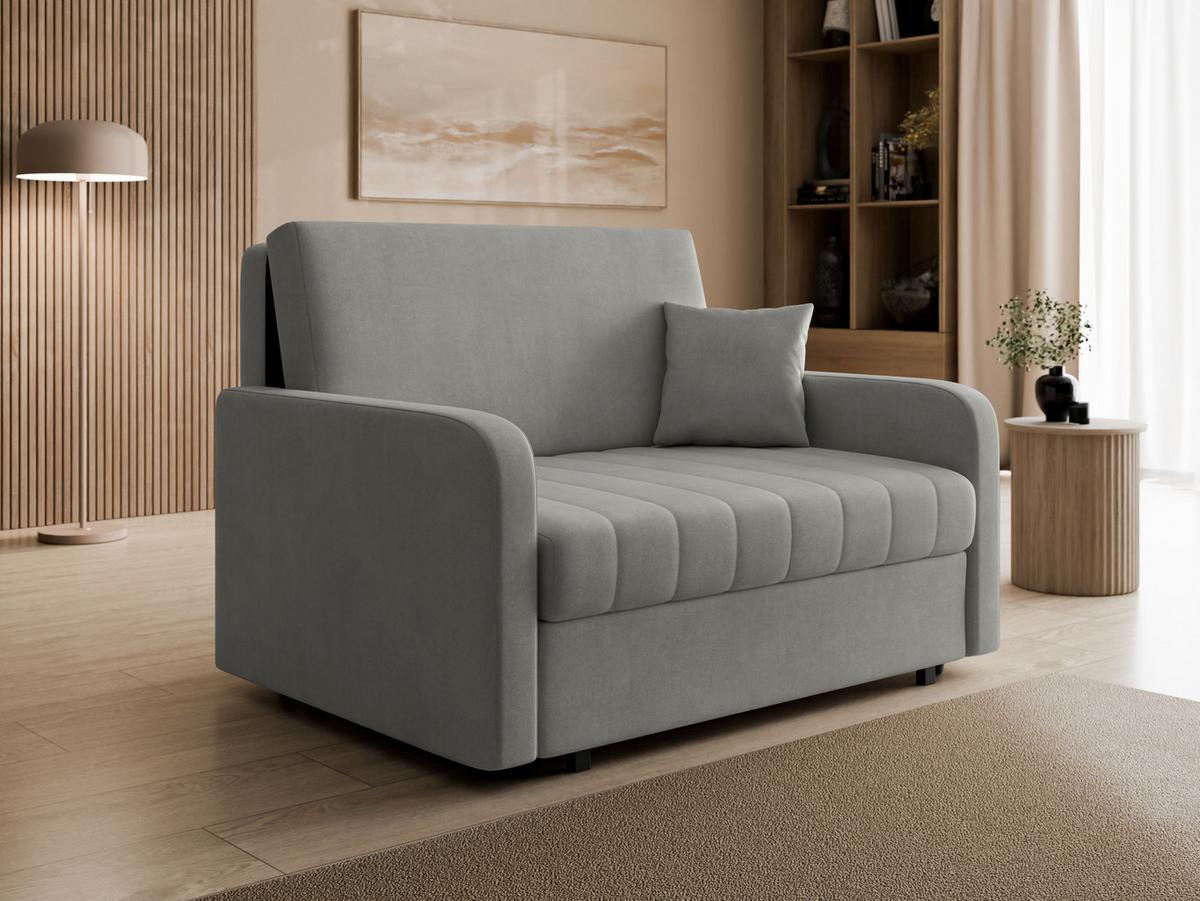 SCHLAFSOFA Viva Silk II - Schwarz/Grau, Holz/Textil (132/85/98cm) - MIRJAN24
