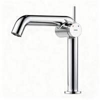 WASCHTISCHARMATUR Ventilkernzertifizierung Chrom 15cm - Chromfarben, Metall (20/7.6/22.2cm) - EMKE