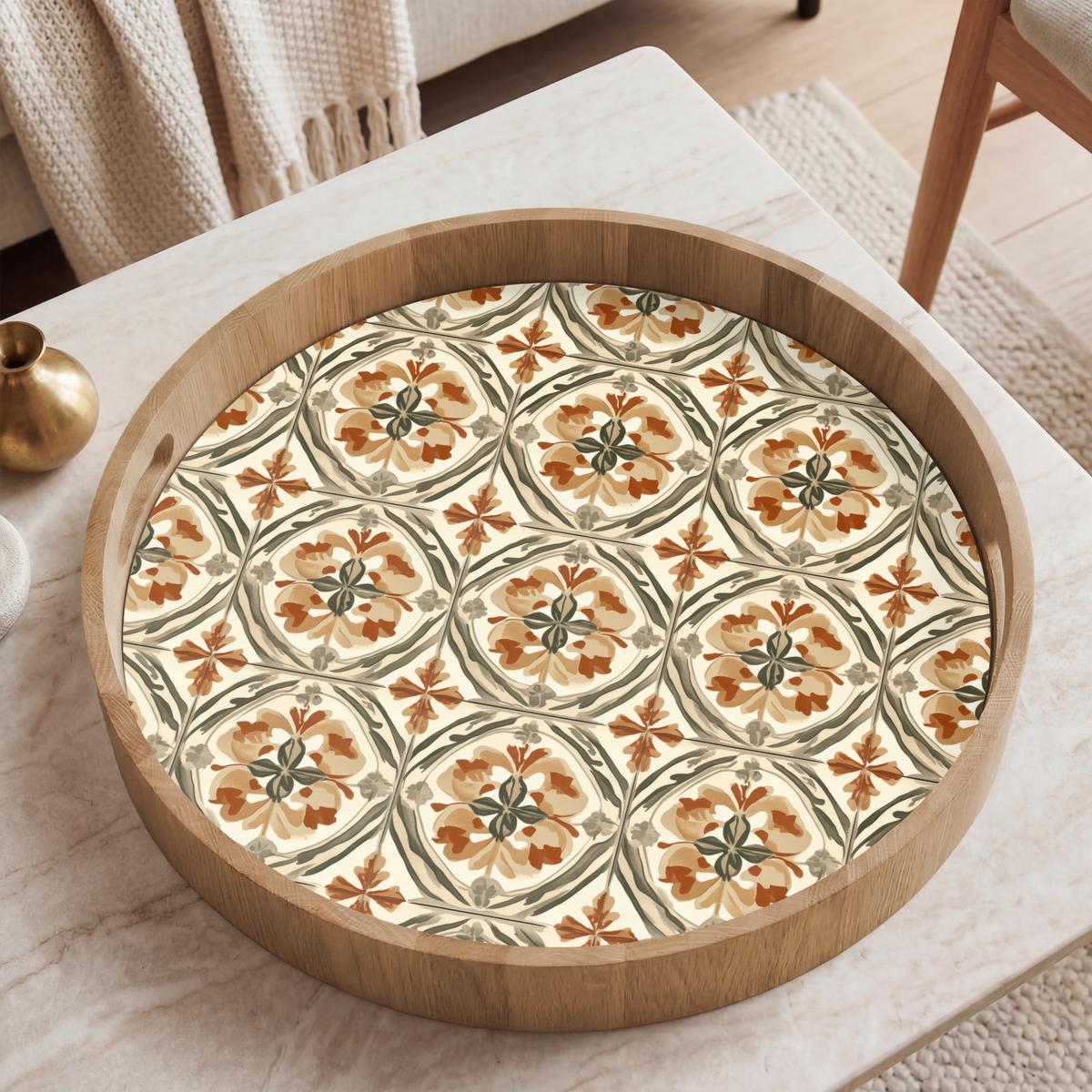 TABLETT Elegant - antik - farbenfroh 50x50 cm - Multicolor, Holz (50/5/5cm) - OnlyWow