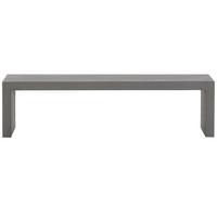 GARTENBANK Beton grau 150 cm U-Form Taranto - Grau, Stein (150/40/40cm) - Beliani