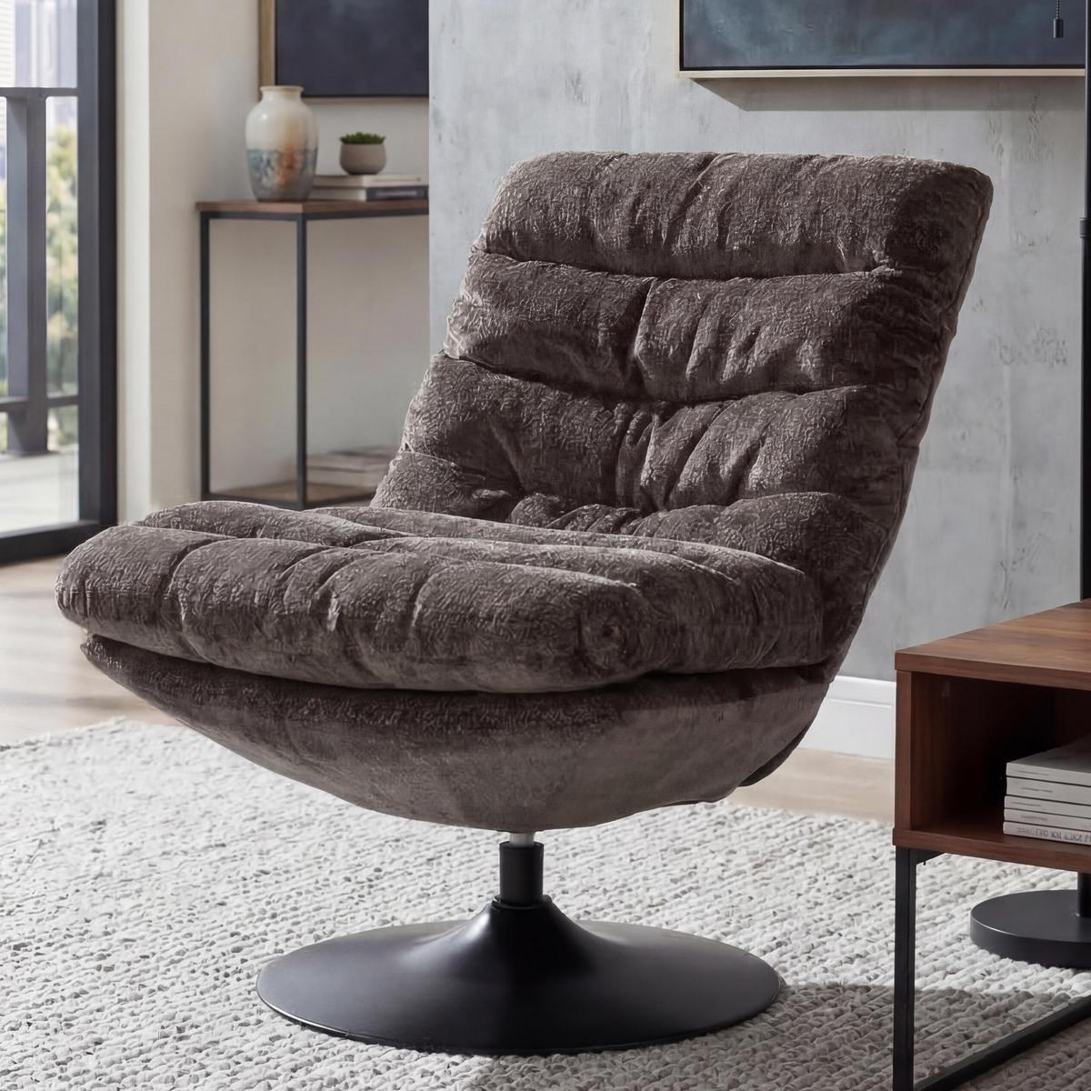 LOUNGESESSEL Braun - Braun, Textil (72/91/90cm) - MCW