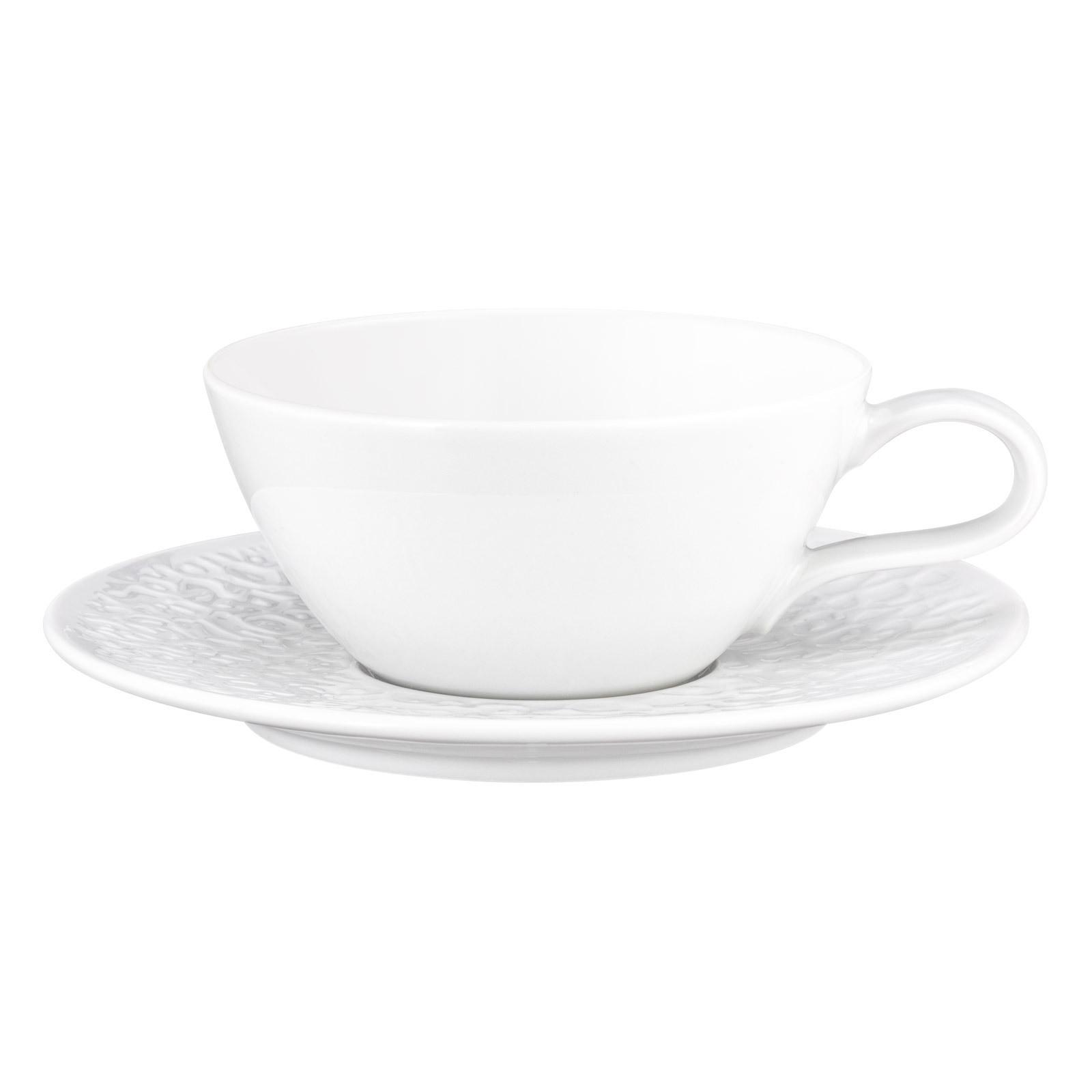TEETASSE MIT UNTERTASSE Nori Home weiß 280 ml - Weiß, Keramik (0.28L) - Seltmann Weiden