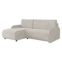 ECKSCHLAFSOFA Nest - Creme/Schwarz, Holz/Kunststoff (233/160cm) - MIRJAN24