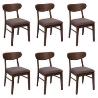 ESSZIMMERSTUHL Braun, Taupe 6er-Set - Taupe/Braun, Holz (45/79/49cm) - MCW