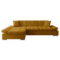 ECKSOFA Montana Cord, Seite: Links - Bronzefarben, Holz/Textil (278/161cm) - MIRJAN24