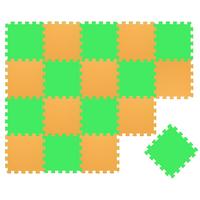 SPIELMATTE ab Null - 180/90/1 cm Puzzlematte Grün - Multicolor, Kunststoff (30/30cm) - Littletom
