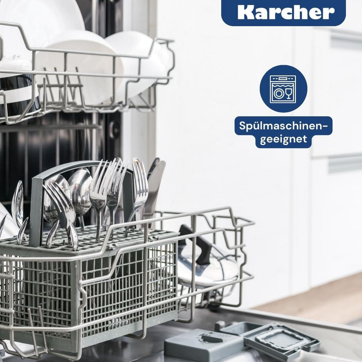 BRÄTER 2in1, Aluguss, 8,7 Liter, inkl. Topfhandschuhe - Schwarz, Metall (42/25.5/12cm) - Karcher