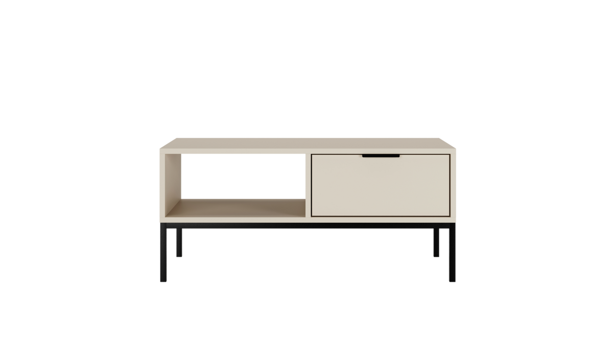 COUCHTISCH Austin 60/45/100 - Kaschmir/Schwarz, Holzwerkstoff (100/60/45cm) - RAUMHIRSCH FURNITURE