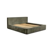 POLSTERBETT Modesto In Lincoln - Grün, Holzwerkstoff/Textil (180/200cm) - Fun Möbel