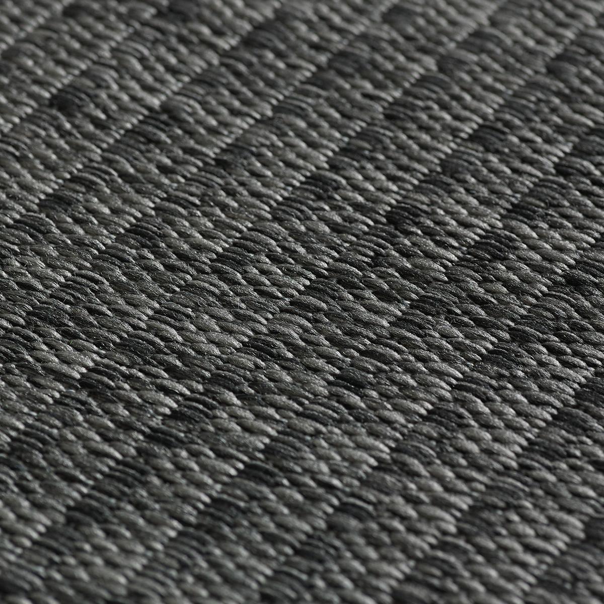 TEPPICH Outdoor DAFNE in Schwarz, einfarbig, 140 x 200 cm - Grau, Textil (200/140cm) - KADIMA DESIGN