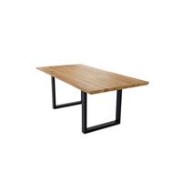BAUMKANTENTISCH Daisie 4 220x78x100 Massivholztisch Wildeiche geölt - Wildeiche, Holz (220/78/100cm) - 58aufmkessel