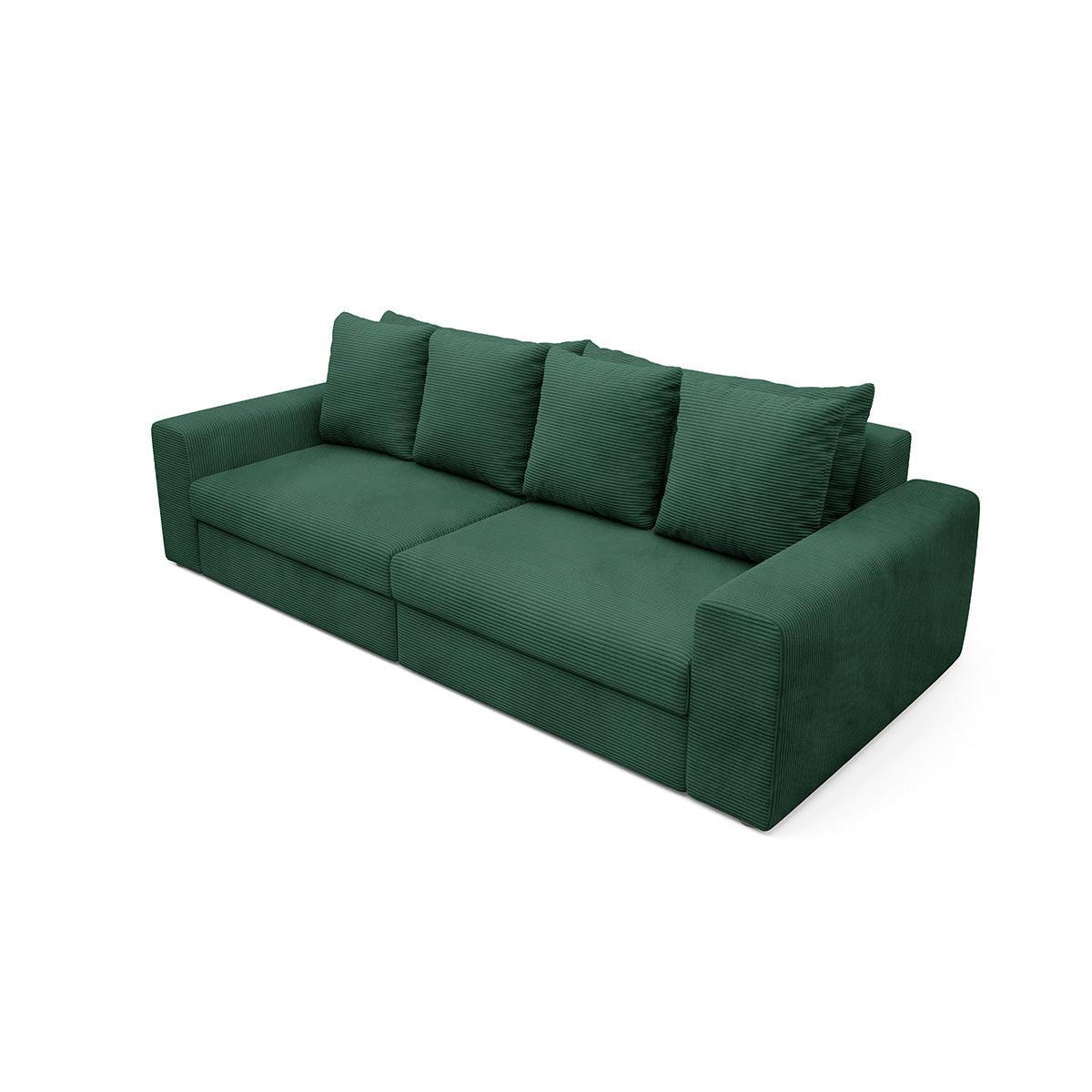 SOFA Paola 3 Sitzplätze Tannengrün - Waldgrün, Holz (272/86/120cm) - Petits-meubles