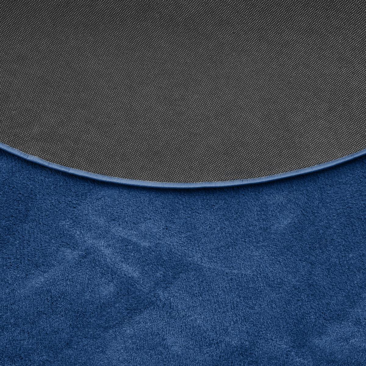 HOCHFLOR LANGFLOR TEPPICH SUPER SOFT MELIA RUND - Dunkelblau, Textil (160/160cm) - Pergamon