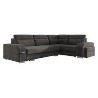 ECKSOFA Assan, Seite: Rechts - Chromfarben/Greige, Holz/Kunststoff (305/205cm) - MIRJAN24