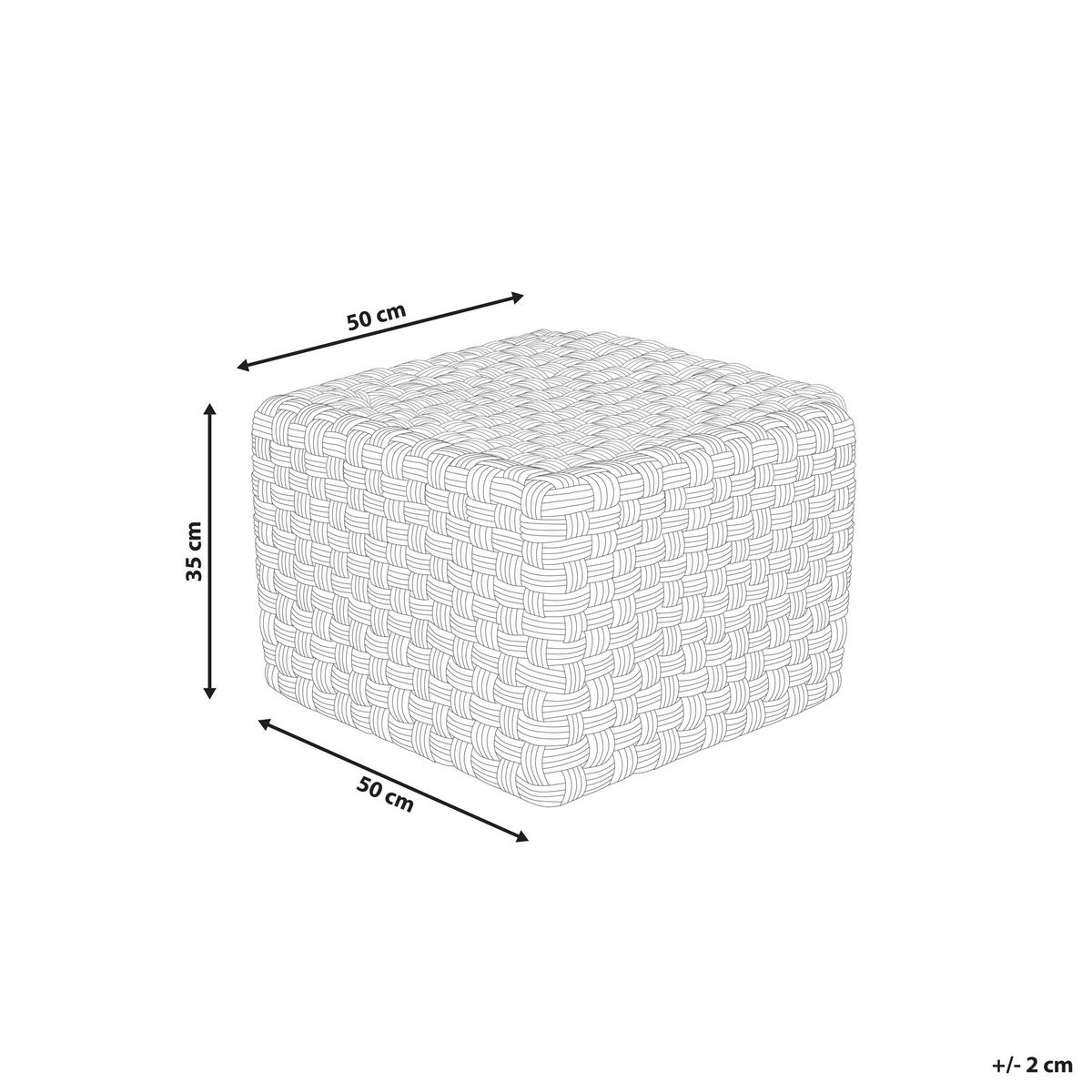 POUF Kunststoff Grün Nalli - Grün, Textil (50/35/50cm) - Beliani
