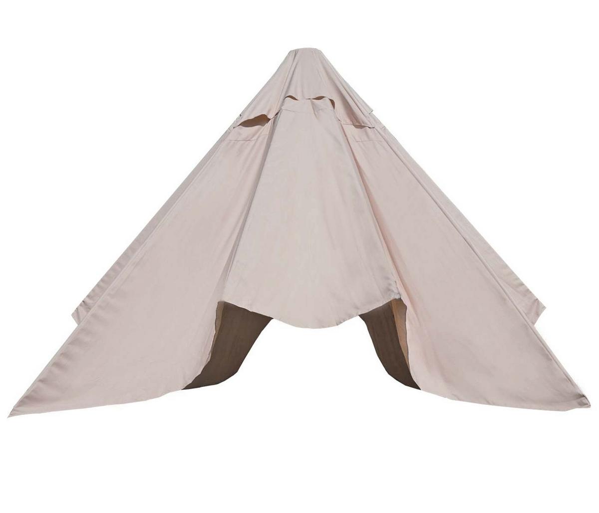 ERSATZ-BEZUG FÜR SCHIRM Cremeweiß - Weiß, Textil (290/290cm) - MCW