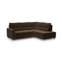 ECKSOFA Marno - Braun, Holzwerkstoff/Textil (260/200cm) - Fun Möbel
