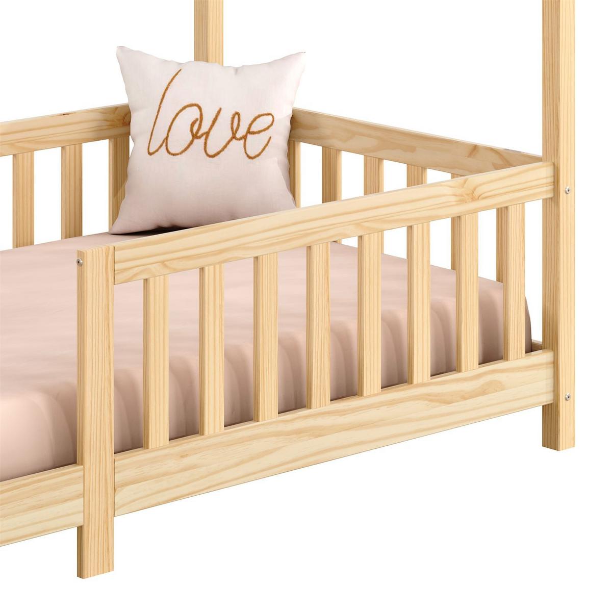 HAUSBETT NINA 90x200 cm natur - Naturfarben, Holz (96/135/206cm) - IDIMEX