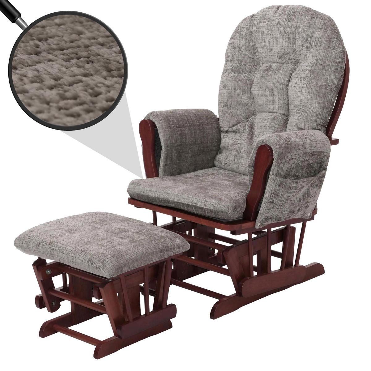 RELAXSESSEL Hellgrau, Braun - Hellgrau/Braun, Textil (75/100/71cm) - MCW