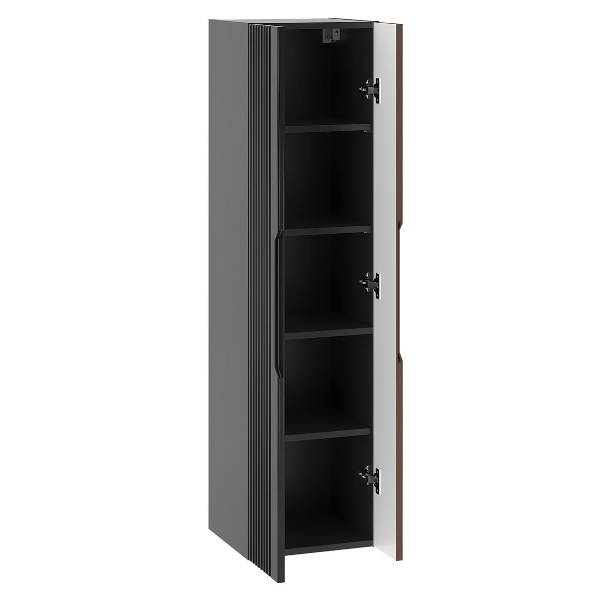 BADMÖBEL 60.6cm Sylla 2er-Set Schwarz und Holz - Schwarz, Holzwerkstoff (60.6/52.2/46.5cm) - Petits-meubles