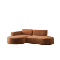 ECKSOFA Palma Xs In Noel - Rot, Holzwerkstoff/Textil (236/165cm) - Fun Möbel