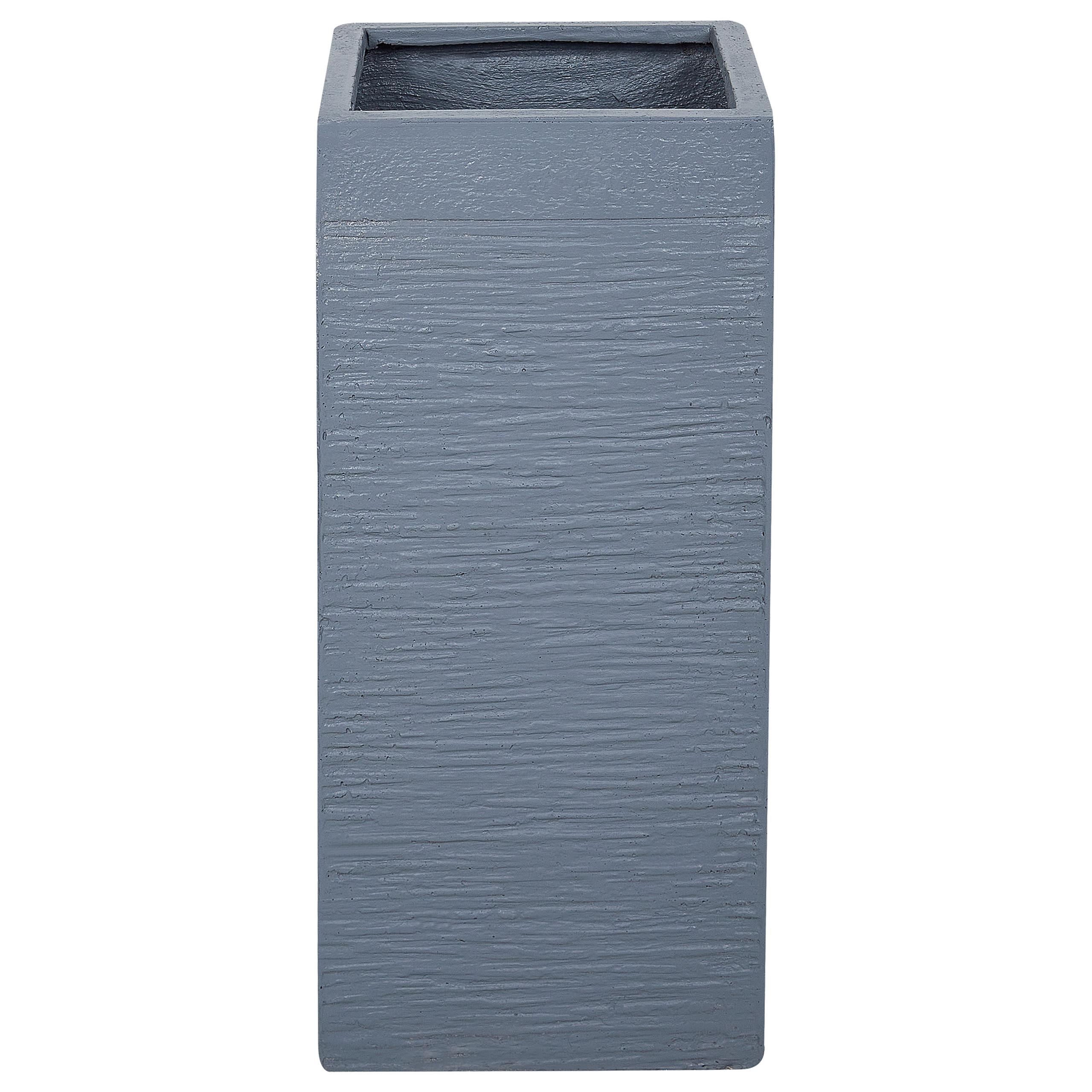 BLUMENTOPF Grau Dion - Grau, Naturmaterialien (60cm) - Beliani