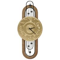 WANDUHR Metall gold Nobelium - Goldfarben, Metall (36/83/2cm) - Beliani