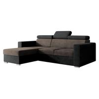 ECKSCHLAFSOFA Pedro 2rLC - Anthrazit/Silberfarben, Holz/Kunststoff (235/170cm) - MIRJAN24