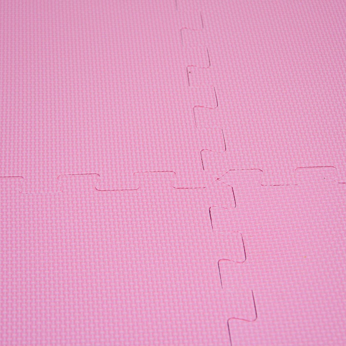 SPIELMATTE ab Null - 180/90/1 cm Puzzlematte Pink - Pink, Kunststoff (30/30cm) - Littletom