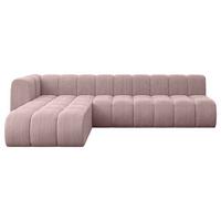 ECKSOFA modulares Sofa Darnel-L2 - 296x177x70 cm Rosa - Rosa, Holzwerkstoff/Textil (296/177cm) - ALTDECOR