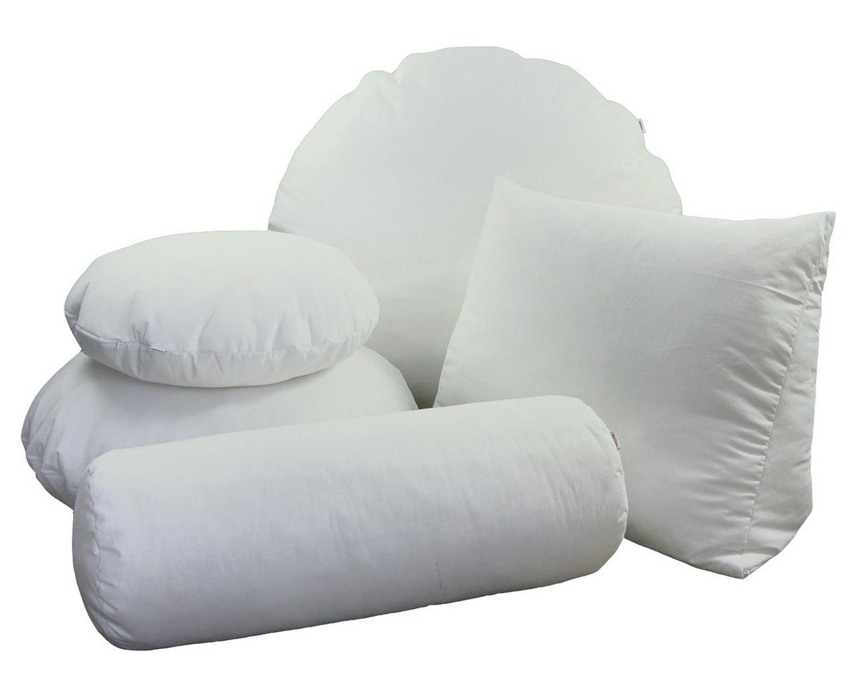 BODEN-/RUNDKISSEN Rund PublikUp gefüllt mit Schaumstoffflocken 80 cm Ø - Weiß, Naturmaterialien/Textil (80cm) - beties Heimtextil