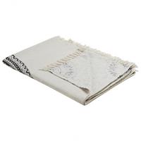 DECKE Beige Berhampore 130/180 cm - Beige, Naturmaterialien/Textil (130/180cm) - Beliani