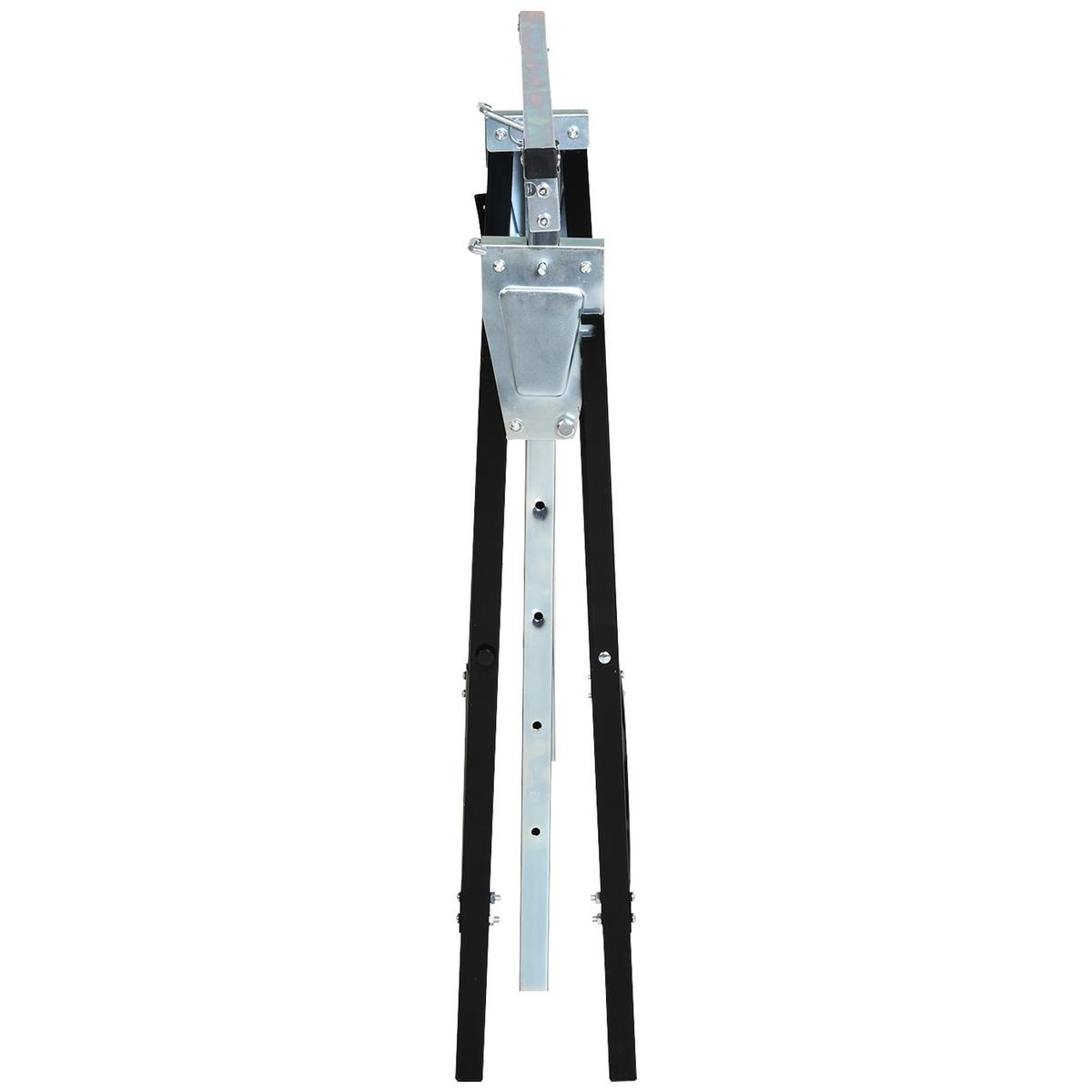 SÄGEBOCK, Arbeitsbock, Metall, Schwarz - Schwarz, Metall (68/56/80cm) - DURHAND