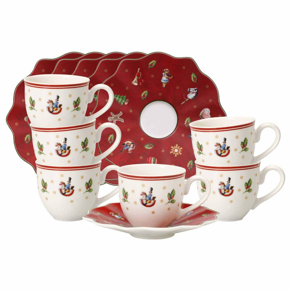 Villeroy & Boch ESPRESSOTASSEN MIT UNTERTASSEN Toy's Delight bunt 70 ml 6er Set online kaufen ➤ mömax