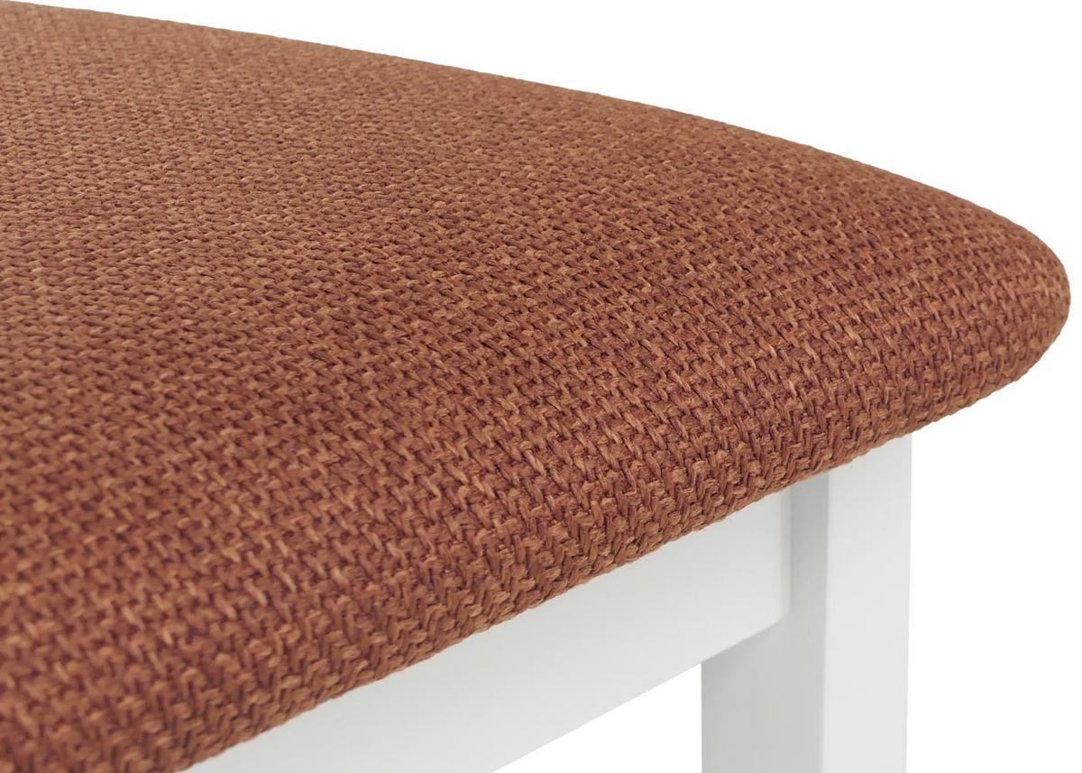 ESSZIMMERSTUHL Weiß, Orange 4er-Set - Orange/Weiß, Holz (43/85/44cm) - MCW