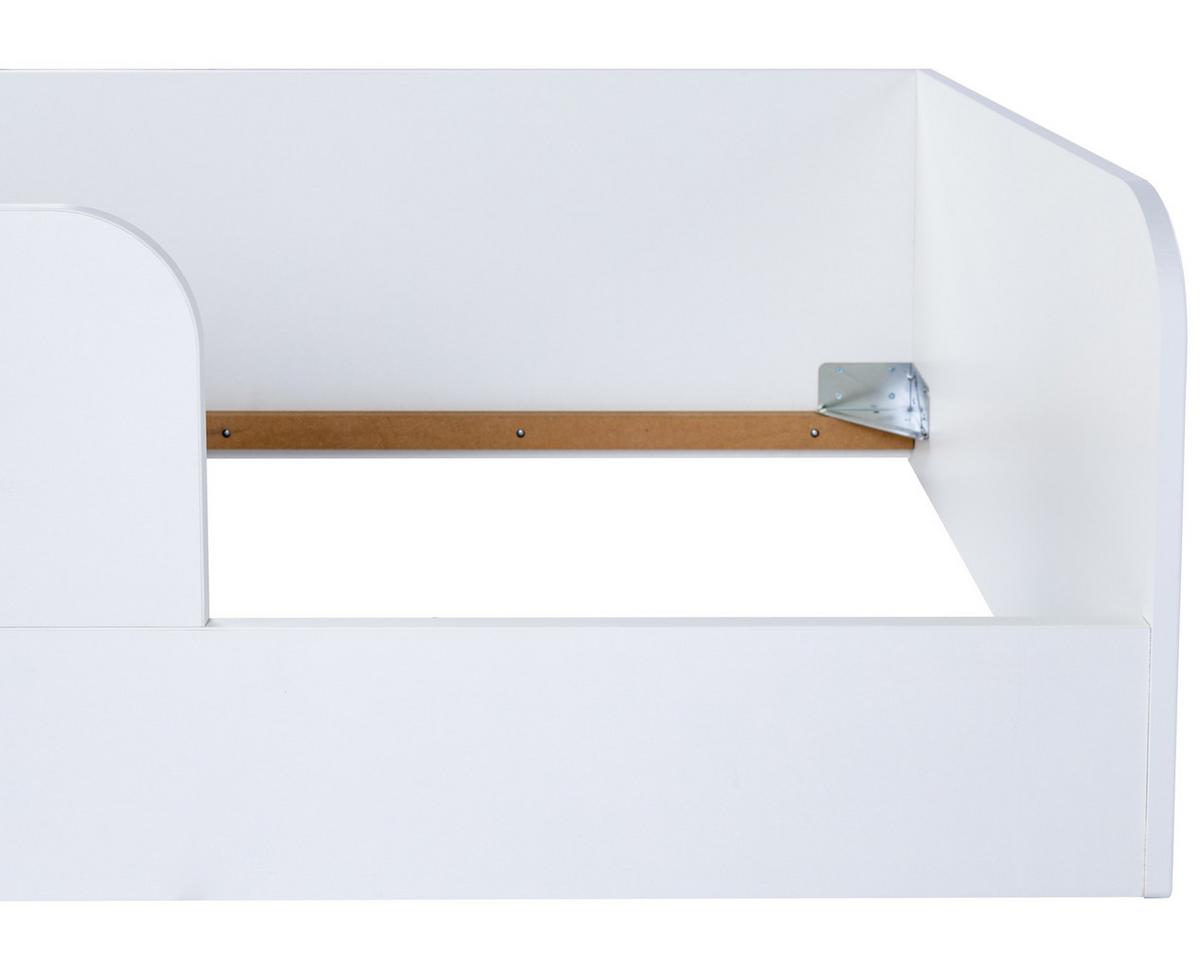 BODENBETT Thilo 90 x 200 cm - Weiß, Holzwerkstoff (90/200cm) - arthur berndt