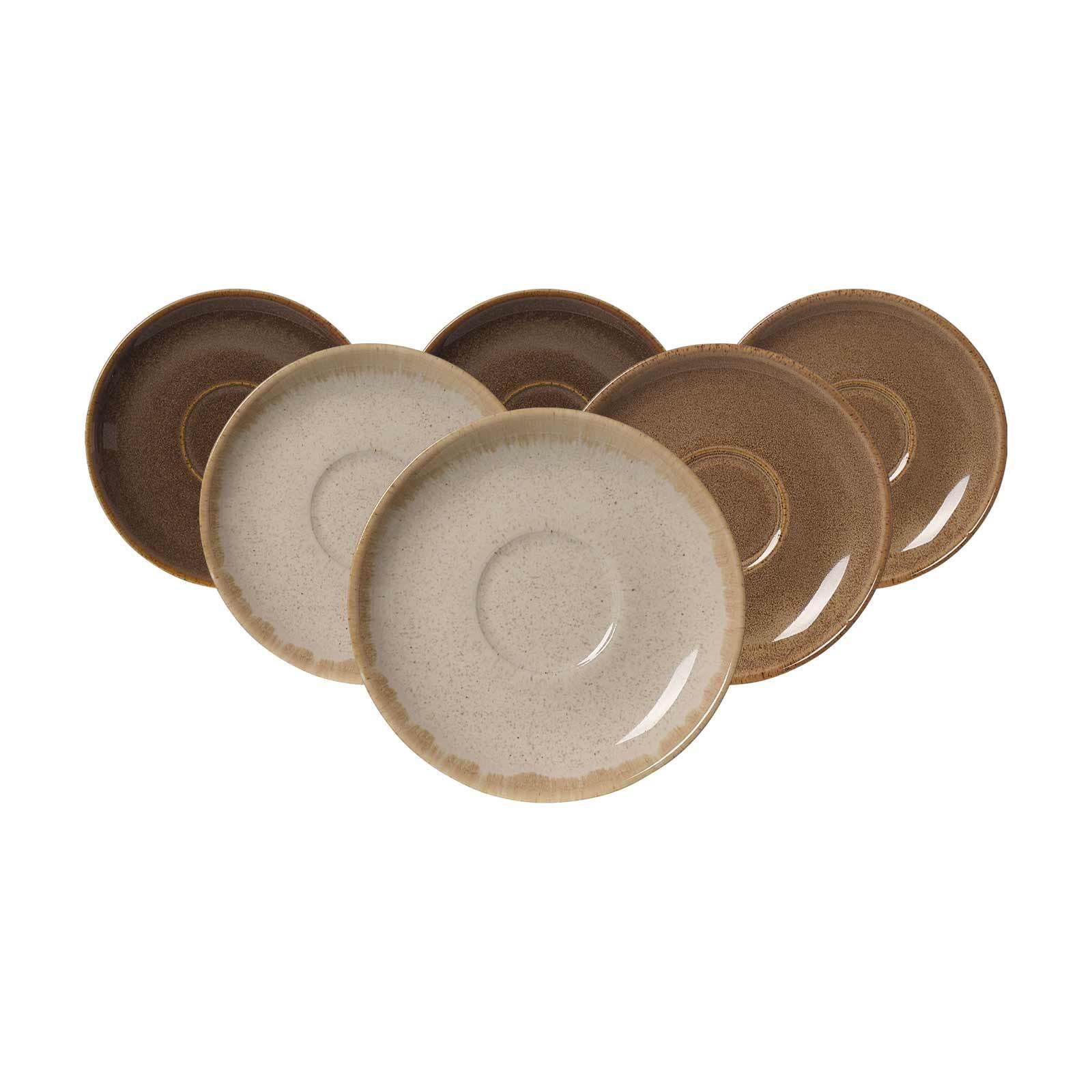 ESPRESSOUNTERTASSEN Sahara braun ø 11,5 cm 6er Set - Braun, Keramik (11.5cm) - Ritzenhoff Breker