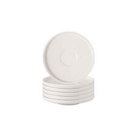 KAFFEEUNTERTASSEN Afina weiß ø 14,2 cm 6er Set - Weiß, Keramik (14.2cm) - Villeroy & Boch