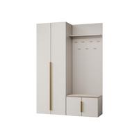 GARDEROBE-SET Kerkin I - Sandfarben/Beige, Holzwerkstoff/Kunststoff (70/200/42cm) - MIRJAN24