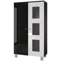 VITRINE Denjo Tür in Weiß Hochglanz - Weiß Hochglanz, Holzwerkstoff (71/129/35cm) - Vladon