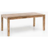 ESSTISCH – Mango Massivholz 120 cm Landhausstil Schnitzereien - Braun, Holz (70/120/76cm) - KADIMA DESIGN