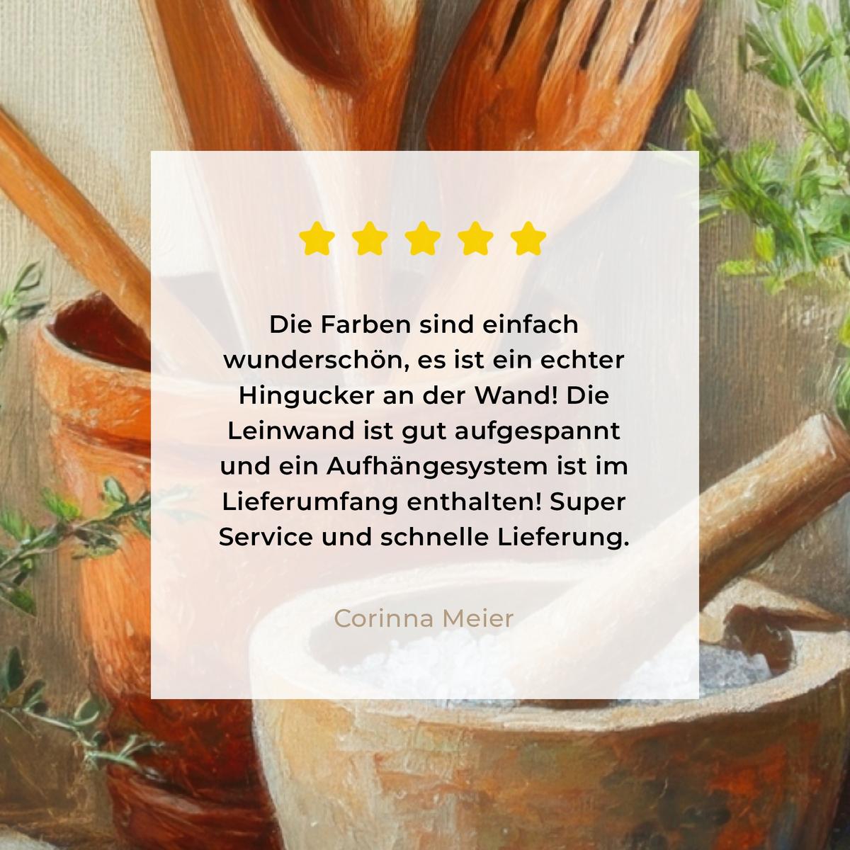 LEINWANDBILD Töpfe - Kräuter - Holz Deko Wohnzimmer 20x30 cm - Terracotta, Textil (20/30cm) - MuchoWow