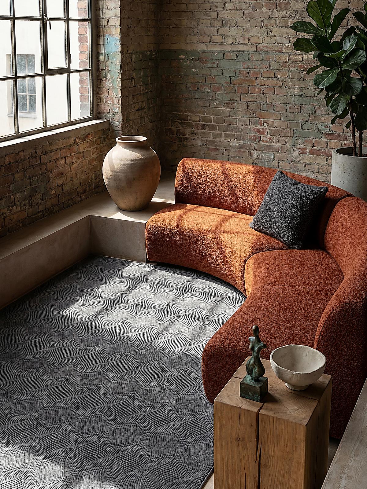 KURZFLORTEPPICH Antirutsch Geometrisch DALAR Polypropylen Anthrazit 200 x 280 cm - Anthrazit, Textil (200/280cm) - KADIMA DESIGN