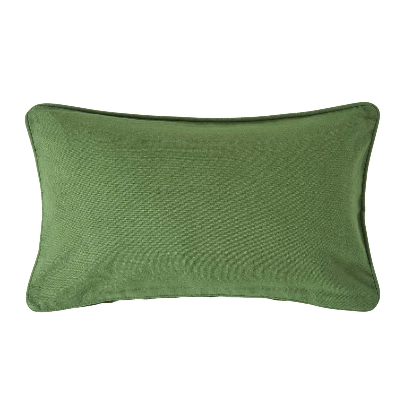KISSENHÜLLE olivgrün 30/50 cm, 100% Baumwolle - Olivgrün, Textil (30/50cm) - Homescapes