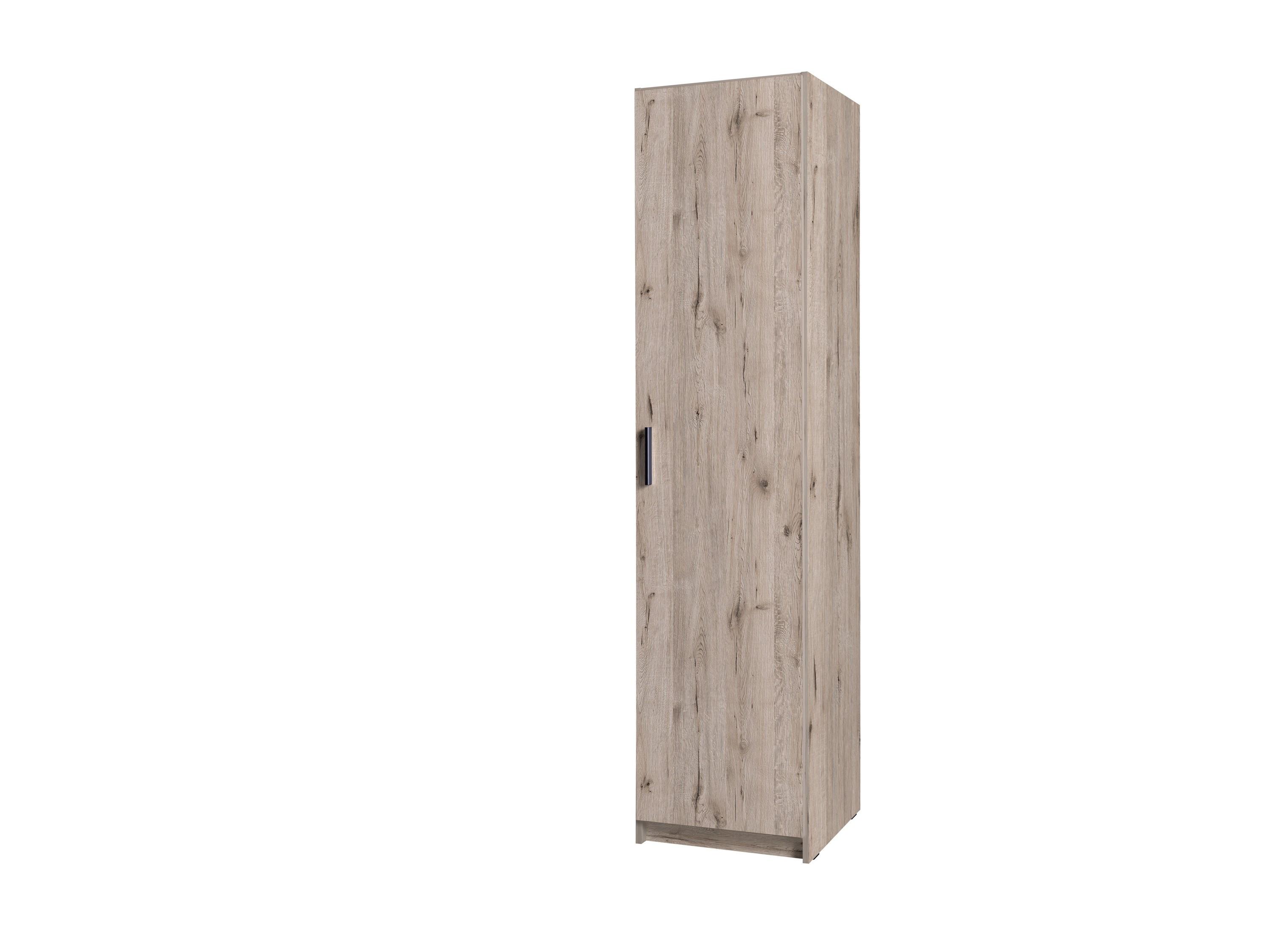 DREHTÜRENSCHRANK LUGERN 44,6/197,6/53,6cm 1-türig Eiche Wellington - Eichefarben, Holzwerkstoff (44.6/197.6/53.6cm) - MASSENO