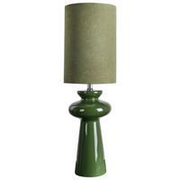 TISCHLAMPE Grün Oteros - Olivgrün, Textil (19/19/62cm) - Beliani