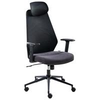 BÜROSTUHL Schwarz Oryn - Schwarz, Textil (71/111/65cm) - Beliani