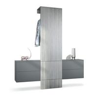 GARDEROBE Carlton Paneel in Avola-Anthrazit - Anthrazit, Holzwerkstoff (157/193/35cm) - Vladon